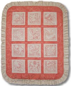 It's a Girl Quilt by Lindee G Embroidery