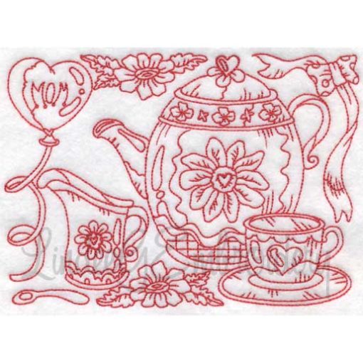 (lgs09604) Tea with Cup & Creamer (Multi-size)