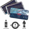 Derwent Inktense Colored Pencils, Metal Tin, 72 Count