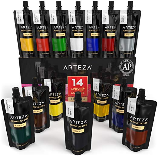 ARTEZA Multi-colored Acrylic Paint at