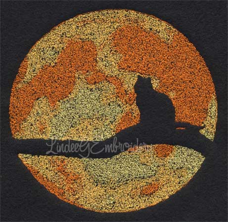 Cat with Moon Silhouette (5.9-in)