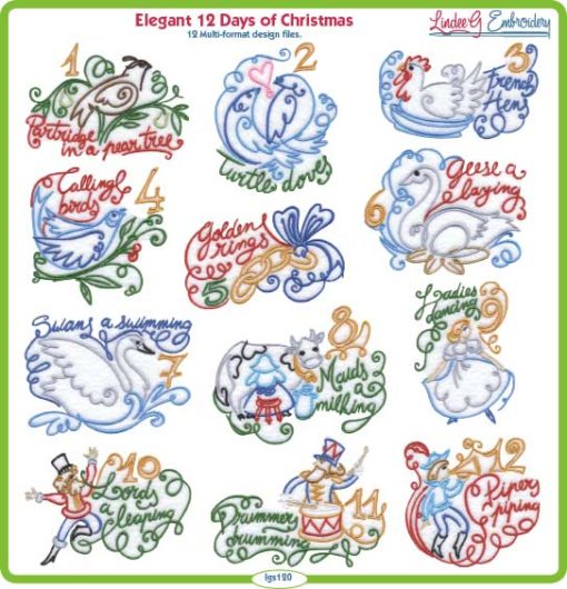 Elegant 12 Days of Christmas