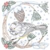 Chickadee with Snow 6