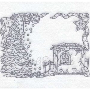Manger with Tree (6 sizes)