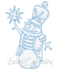 Snowman with Star (4 sizes)