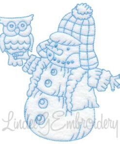 Snowman with Lamp (4 sizes)