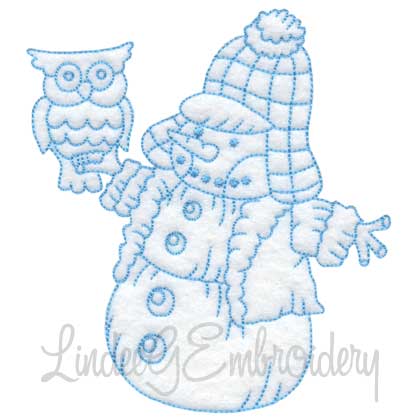 Snowman with Lamp (4 sizes)