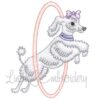 Dog Jumping through Hoop (4 sizes)