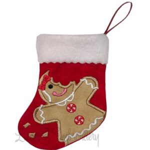 Gingergirl Bitten Stocking (4.6 x 5.9-in)