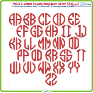 2-Letter Round Monogram 35mm