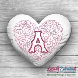 Sweetheart Monogram A - 4 sizes