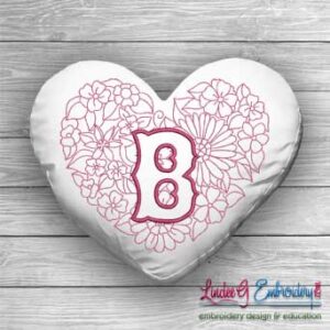 Sweetheart Monogram B - 4 sizes