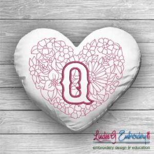 Sweetheart Monogram Q - 4 sizes