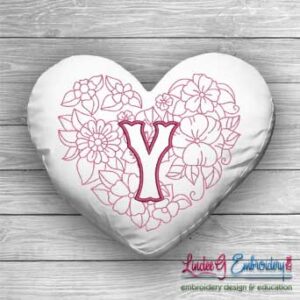 Sweetheart Monogram Y - 4 sizes