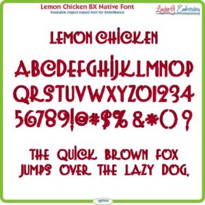 Lemon Chicken BX Native Font
