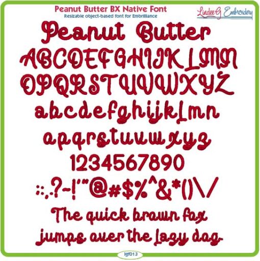 Peanut Butter BX Native Font