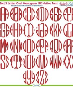 MGM 3-Letter Oval BX Native Font