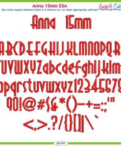 Anna 15mm ESA Font