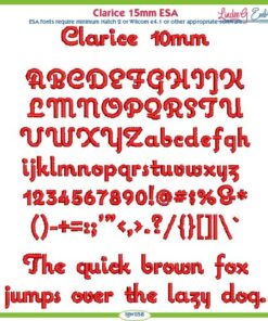 Clarice 10mm ESA Font