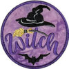 Witch hat, broom, bat (3.9-in)