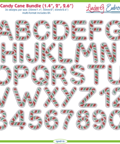 Candy Cane Monogram (3 Sizes)